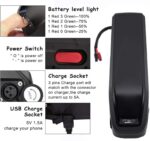 E-Bike Lithium Battery 48V, Electric Bicycle Battery 48V 17.5Ah with Charger, 5-Pin USB Port for 1000W-250W Motor