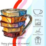 handmade colored glass coffee cup